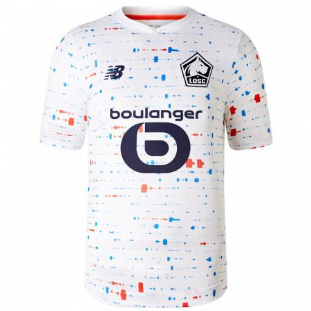 Kandiny Hombre Camiseta Mamadou Simbakoli #0 Blanco 2ª Equipación 2023/24 La Camisa Chile