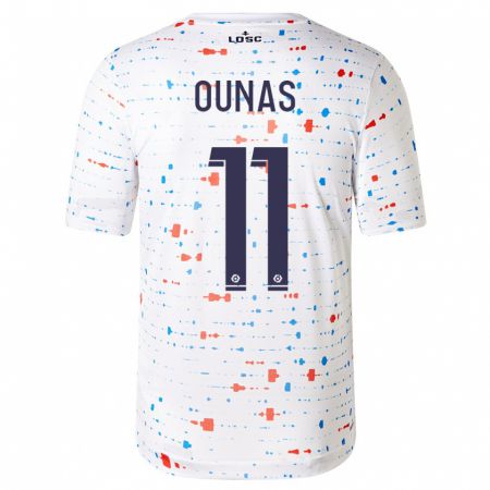 Kandiny Hombre Camiseta Adam Ounas #11 Blanco 2ª Equipación 2023/24 La Camisa Chile