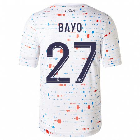 Kandiny Hombre Camiseta Mohamed Bayo #27 Blanco 2ª Equipación 2023/24 La Camisa Chile