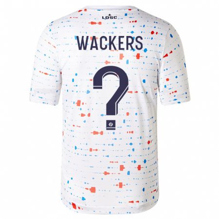 Kandiny Hombre Camiseta Maxime Wackers #0 Blanco 2ª Equipación 2023/24 La Camisa Chile