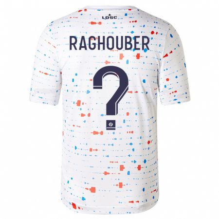 Kandiny Hombre Camiseta Ugo Raghouber #0 Blanco 2ª Equipación 2023/24 La Camisa Chile