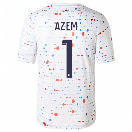 Kandiny Hombre Camiseta Floriane Azem #1 Blanco 2ª Equipación 2023/24 La Camisa Chile