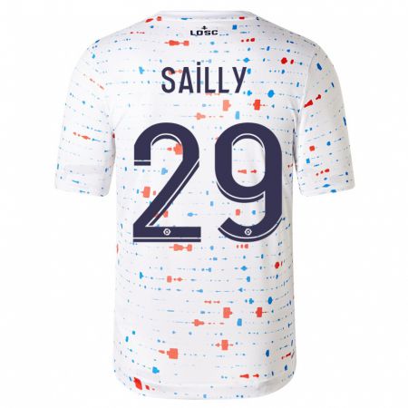 Kandiny Hombre Camiseta Charlotte Sailly #29 Blanco 2ª Equipación 2023/24 La Camisa Chile