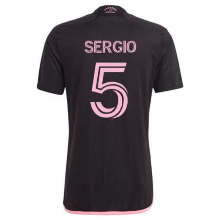 Kandiny Hombre Camiseta Sergio Busquets #5 Negro 2ª Equipación 2023/24 La Camisa Chile