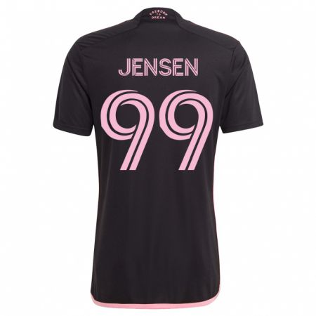 Kandiny Hombre Camiseta Cole Jensen #99 Negro 2ª Equipación 2023/24 La Camisa Chile