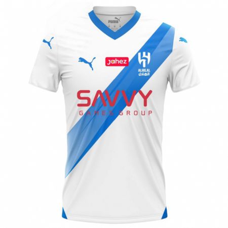 Kandiny Hombre Camiseta Mohammed Al-Rubaie #17 Blanco 2ª Equipación 2023/24 La Camisa Chile