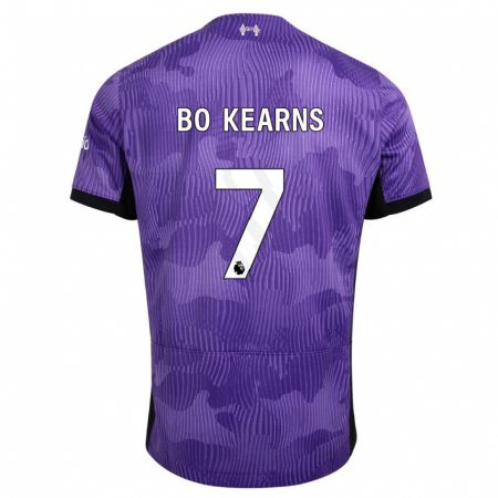 Kandiny Hombre Camiseta Missy Bo Kearns #7 Púrpura Equipación Tercera 2023/24 La Camisa Chile