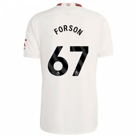 Kandiny Hombre Camiseta Omari Forson #67 Blanco Equipación Tercera 2023/24 La Camisa Chile