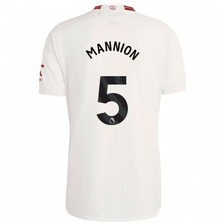 Kandiny Hombre Camiseta Aoife Mannion #5 Blanco Equipación Tercera 2023/24 La Camisa Chile