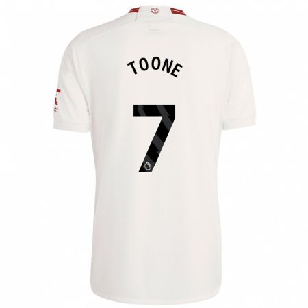 Kandiny Hombre Camiseta Ella Toone #7 Blanco Equipación Tercera 2023/24 La Camisa Chile