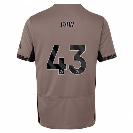 Kandiny Hombre Camiseta Nile John #43 Beige Obscuro Equipación Tercera 2023/24 La Camisa Chile