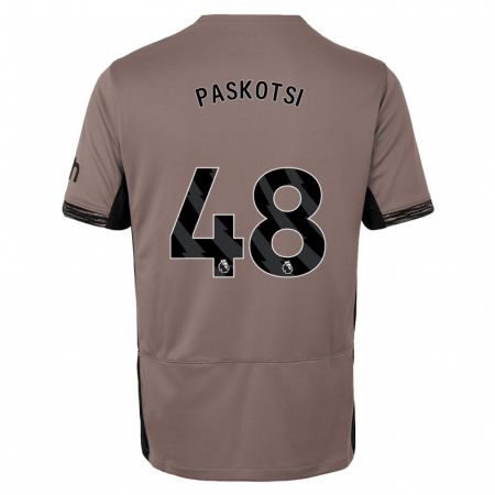 Kandiny Hombre Camiseta Maksim Paskotsi #48 Beige Obscuro Equipación Tercera 2023/24 La Camisa Chile