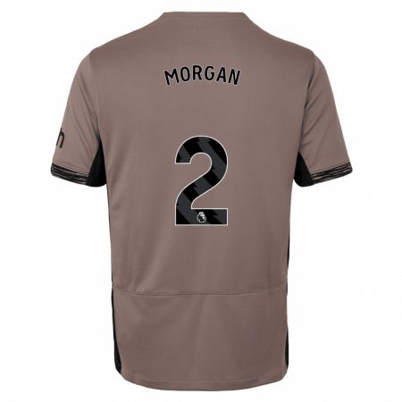 Kandiny Hombre Camiseta Esther Morgan #2 Beige Obscuro Equipación Tercera 2023/24 La Camisa Chile