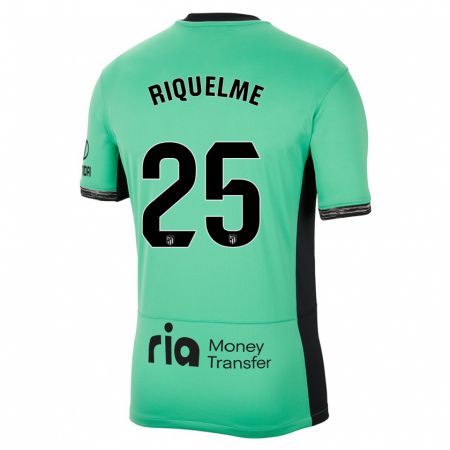 Kandiny Hombre Camiseta Rodrigo Riquelme #25 Primavera Verde Equipación Tercera 2023/24 La Camisa Chile