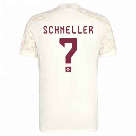 Kandiny Hombre Camiseta Lukas Schneller #0 Blanquecino Equipación Tercera 2023/24 La Camisa Chile