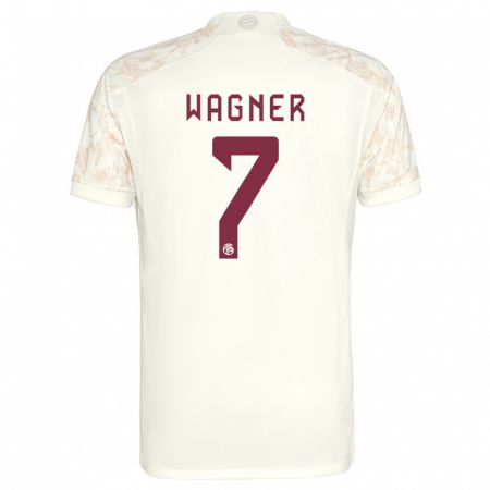 Kandiny Hombre Camiseta Maximilian Wagner #7 Blanquecino Equipación Tercera 2023/24 La Camisa Chile