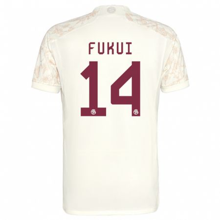 Kandiny Hombre Camiseta Taichi Fukui #14 Blanquecino Equipación Tercera 2023/24 La Camisa Chile