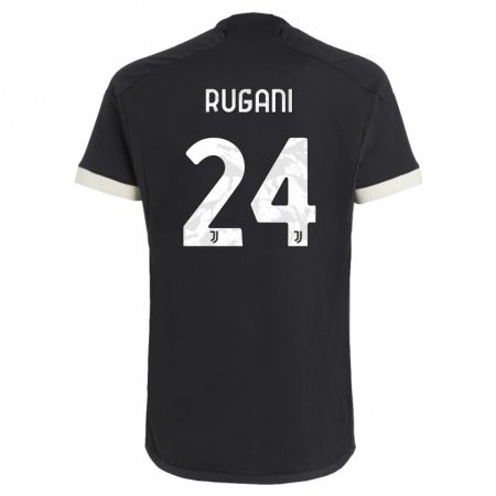 Kandiny Hombre Camiseta Daniele Rugani #24 Negro Equipación Tercera 2023/24 La Camisa Chile
