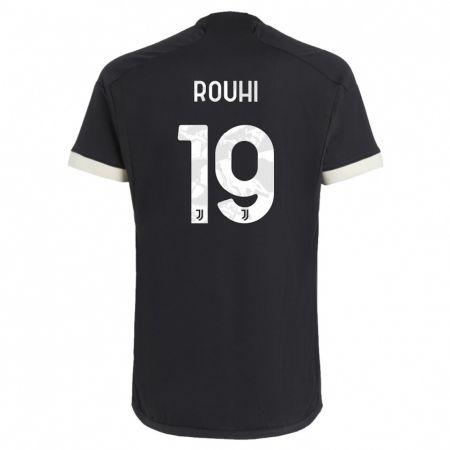 Kandiny Hombre Camiseta Jonas Rouhi #19 Negro Equipación Tercera 2023/24 La Camisa Chile