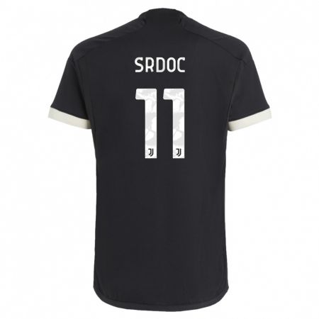 Kandiny Hombre Camiseta Ivano Srdoc #11 Negro Equipación Tercera 2023/24 La Camisa Chile
