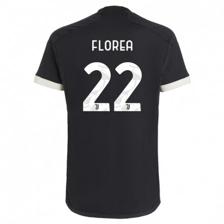 Kandiny Hombre Camiseta Andrei Florea #22 Negro Equipación Tercera 2023/24 La Camisa Chile