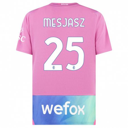 Kandiny Hombre Camiseta Malgorzata Mesjasz #25 Rosado Morado Equipación Tercera 2023/24 La Camisa Chile