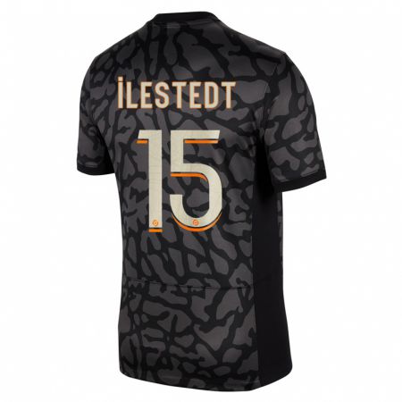 Kandiny Hombre Camiseta Amanda Ilestedt #15 Negro Equipación Tercera 2023/24 La Camisa Chile