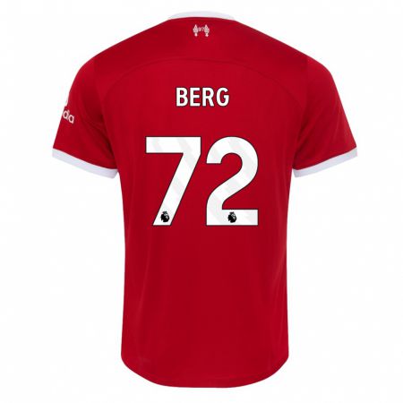 Kandiny Mujer Camiseta Sepp Van Den Berg #72 Rojo 1ª Equipación 2023/24 La Camisa Chile