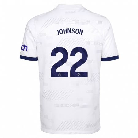Kandiny Mujer Camiseta Brennan Johnson #22 Blanco 1ª Equipación 2023/24 La Camisa Chile