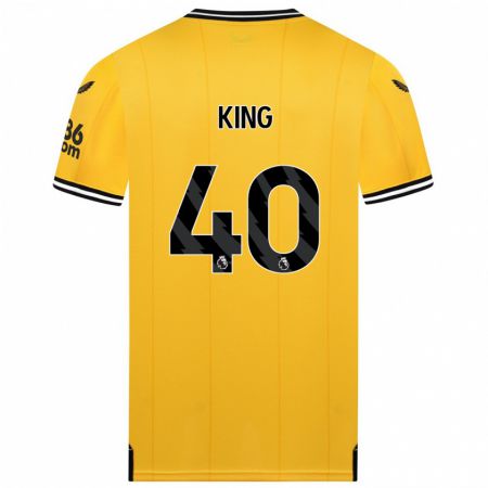 Kandiny Mujer Camiseta Tom King #40 Amarillo 1ª Equipación 2023/24 La Camisa Chile