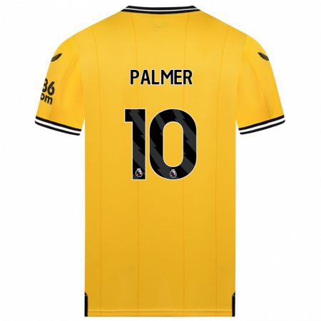 Kandiny Mujer Camiseta Jamila Palmer #10 Amarillo 1ª Equipación 2023/24 La Camisa Chile
