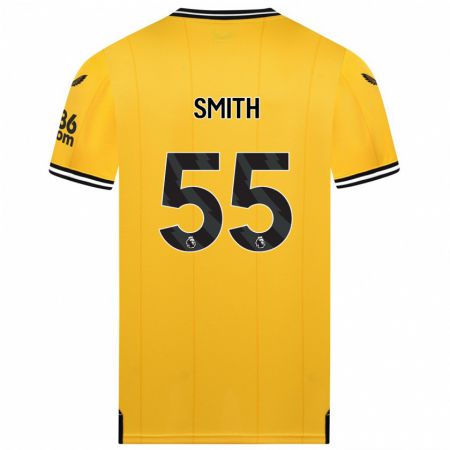 Kandiny Mujer Camiseta Jackson Smith #55 Amarillo 1ª Equipación 2023/24 La Camisa Chile