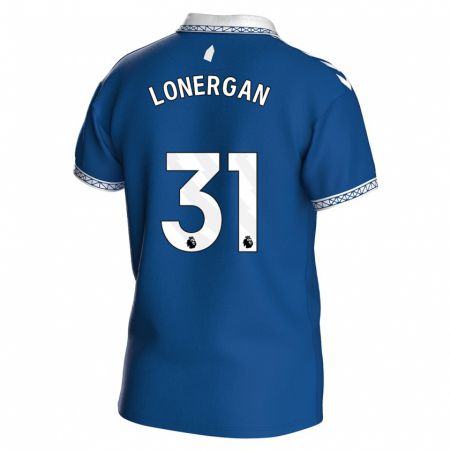 Kandiny Mujer Camiseta Andy Lonergan #31 Azul Real 1ª Equipación 2023/24 La Camisa Chile
