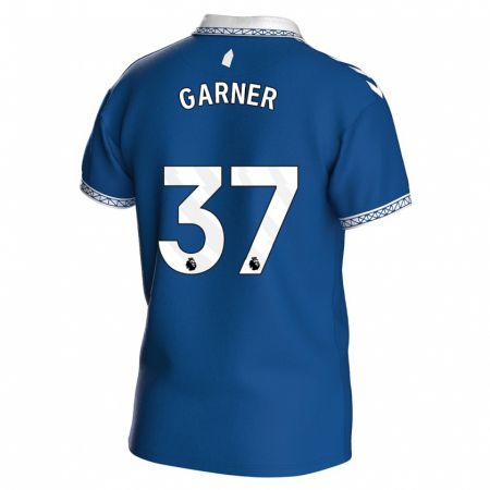 Kandiny Mujer Camiseta James Garner #37 Azul Real 1ª Equipación 2023/24 La Camisa Chile