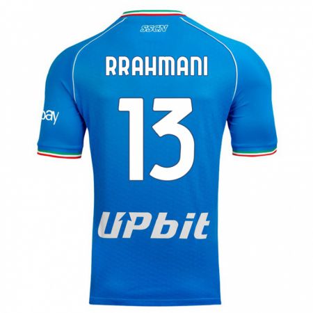 Kandiny Mujer Camiseta Amir Rrahmani #13 Cielo Azul 1ª Equipación 2023/24 La Camisa Chile