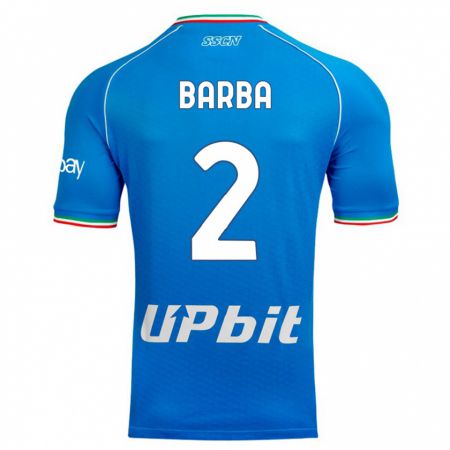 Kandiny Mujer Camiseta Benedetto Barba #2 Cielo Azul 1ª Equipación 2023/24 La Camisa Chile