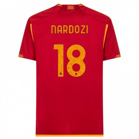 Kandiny Mujer Camiseta Manuel Nardozi #18 Rojo 1ª Equipación 2023/24 La Camisa Chile