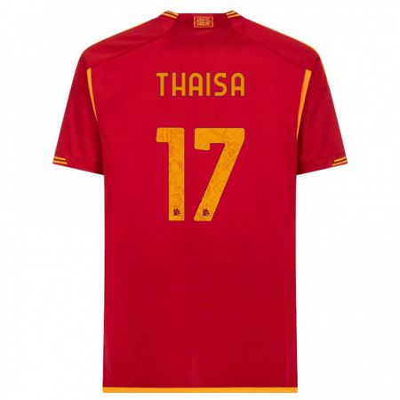 Kandiny Mujer Camiseta Thaisa #17 Rojo 1ª Equipación 2023/24 La Camisa Chile