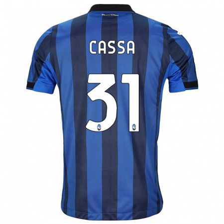 Kandiny Mujer Camiseta Federico Cassa #31 Azul Negro 1ª Equipación 2023/24 La Camisa Chile