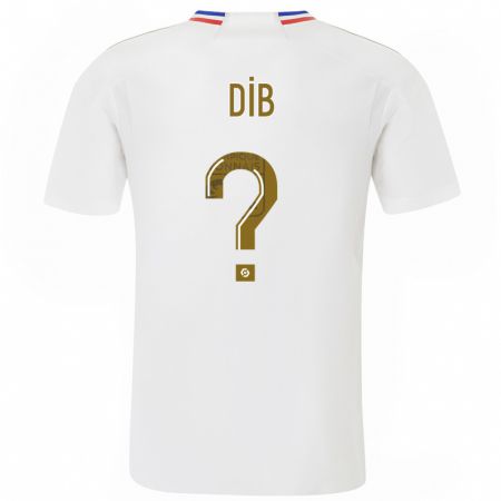 Kandiny Mujer Camiseta Djibrail Dib #0 Blanco 1ª Equipación 2023/24 La Camisa Chile