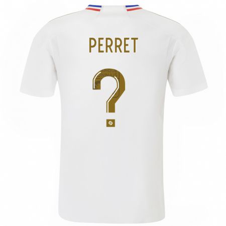 Kandiny Mujer Camiseta Romain Perret #0 Blanco 1ª Equipación 2023/24 La Camisa Chile