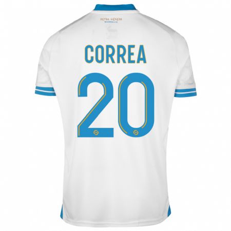 Kandiny Mujer Camiseta Joaquín Correa #20 Blanco 1ª Equipación 2023/24 La Camisa Chile