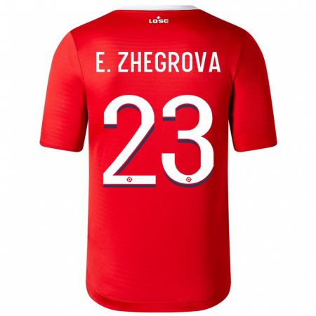 Kandiny Mujer Camiseta Edon Zhegrova #23 Rojo 1ª Equipación 2023/24 La Camisa Chile