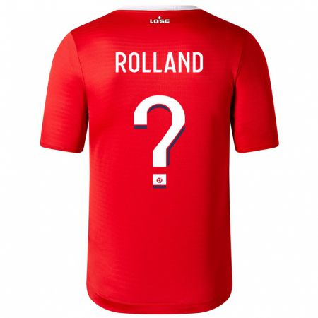 Kandiny Mujer Camiseta Baptiste Rolland #0 Rojo 1ª Equipación 2023/24 La Camisa Chile