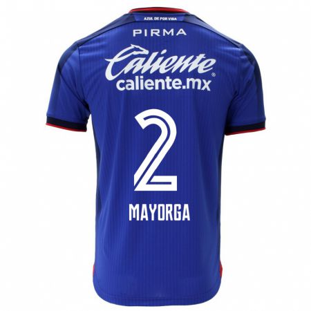 Kandiny Mujer Camiseta Alejandro Mayorga #2 Azul 1ª Equipación 2023/24 La Camisa Chile