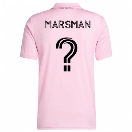 Kandiny Mujer Camiseta Nick Marsman #0 Rosa 1ª Equipación 2023/24 La Camisa Chile