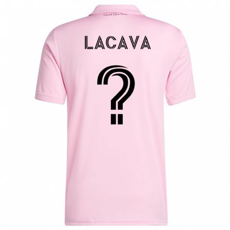 Kandiny Mujer Camiseta Jake Lacava #0 Rosa 1ª Equipación 2023/24 La Camisa Chile