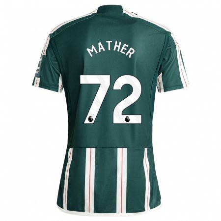 Kandiny Mujer Camiseta Sam Mather #72 Verde Oscuro 2ª Equipación 2023/24 La Camisa Chile