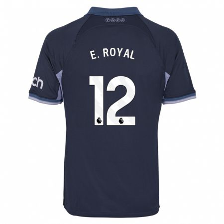 Kandiny Mujer Camiseta Emerson Royal #12 Azul Oscuro 2ª Equipación 2023/24 La Camisa Chile