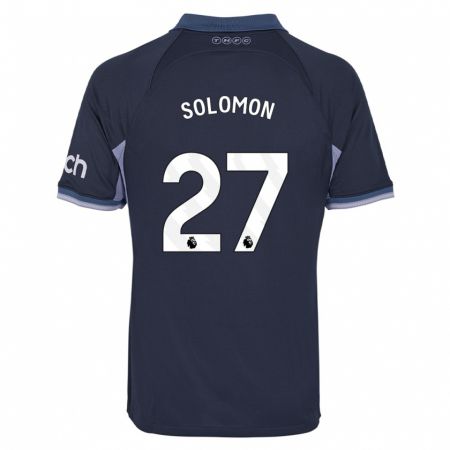Kandiny Mujer Camiseta Manor Solomon #27 Azul Oscuro 2ª Equipación 2023/24 La Camisa Chile